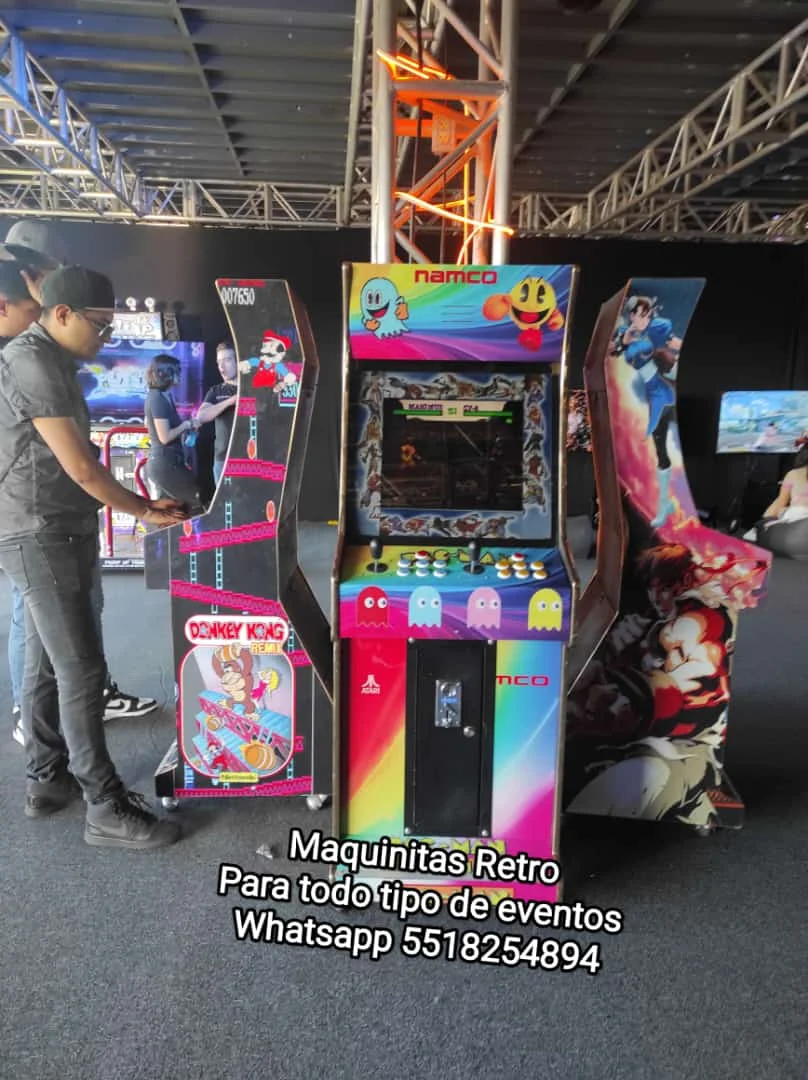 Juegos arcade en un evento